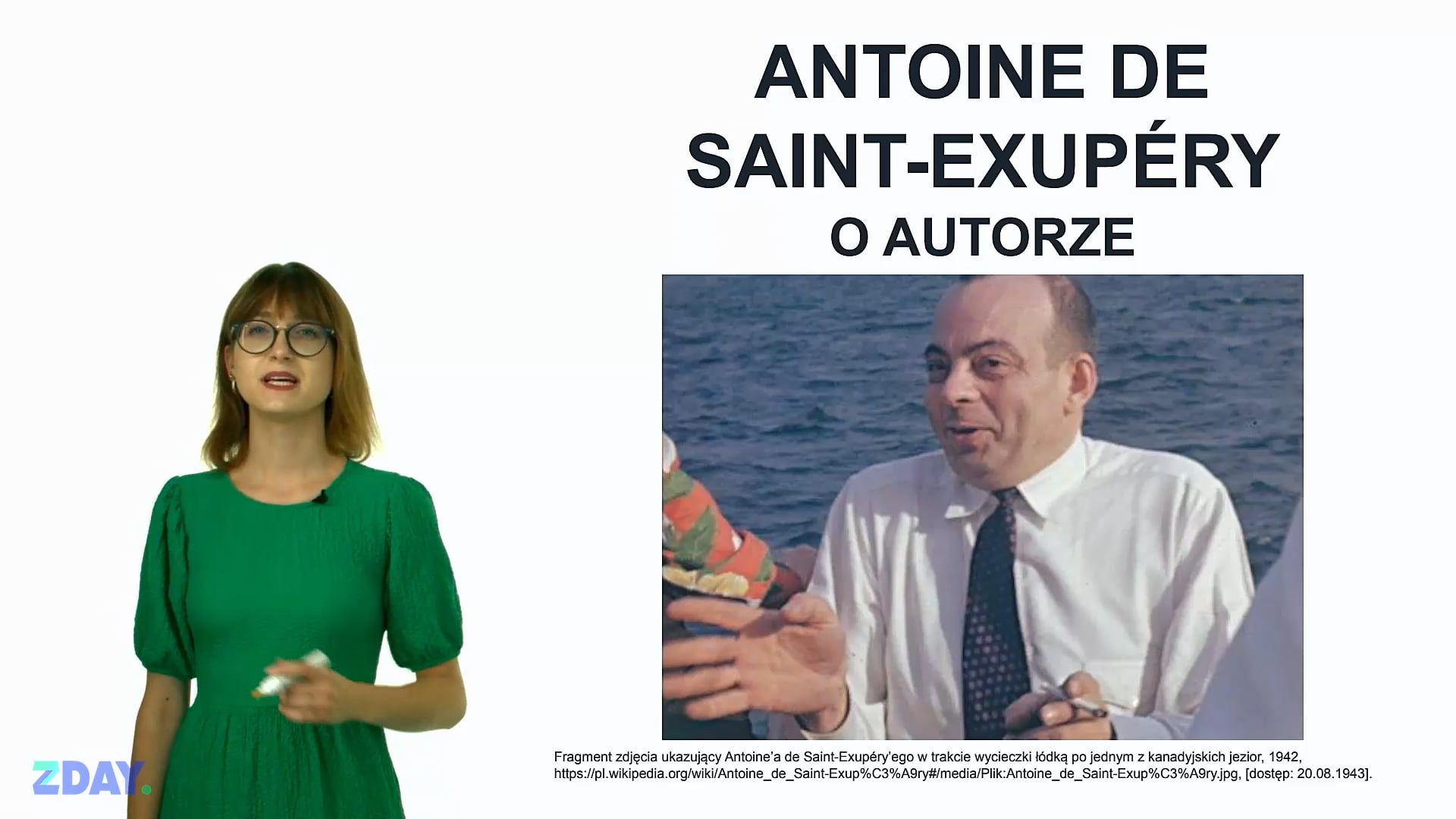 Miniaturka materiału wideo na temat: Antoine de Saint-Exupéry – o autorze. Kliknij, aby obejrzeć materiał.