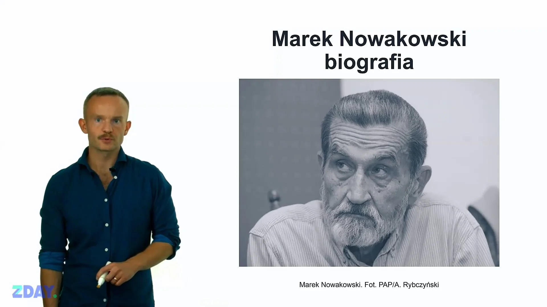 Miniaturka materiału wideo na temat: Marek Nowakowski – o autorze. Kliknij, aby obejrzeć materiał.